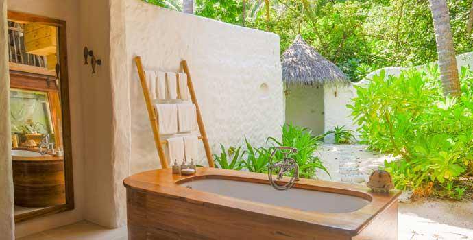 Badewanne, 2 Bedroom Crusoe with Pool, Two Bedroom Villa with Pool, Soneva Fushi Resort