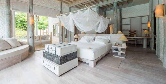 Schlafen, Villa One, Three Bedroom Residence with Pool, Soneva Fushi Resort