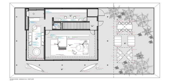 Grundriss First Floor, Beach House with Private Pool and Sunset, Patina Maldives, Fari Islands