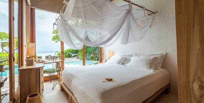 Schlafzimmer, Private Reserve, Nine Bedroom Residence with Pool, Soneva Fushi Resort