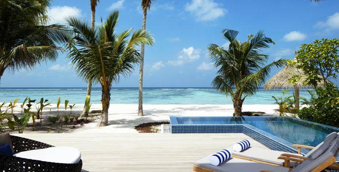 Pool, 2 Bedroom Family Beach Villa with Private Pool, Radisson Blu Resort Maldives