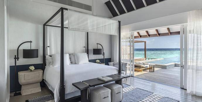 Sunset Family Water Villa with Pool, Four Seasons Resort Maldives at Landaa Giraavaru