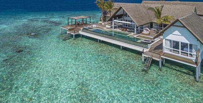 Sunrise Three-Bedroom Water Suite,  Four Seasons Resort Maldives at Landaa Giraavaru