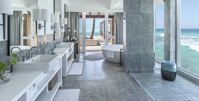 Sunrise Three-Bedroom Water Suite,  Four Seasons Resort Maldives at Landaa Giraavaru