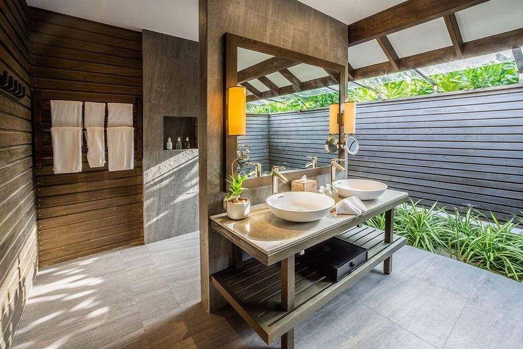 Jawakara Isalnds Maldives, Malediven, Mabin Beach Villa, Badezimmer