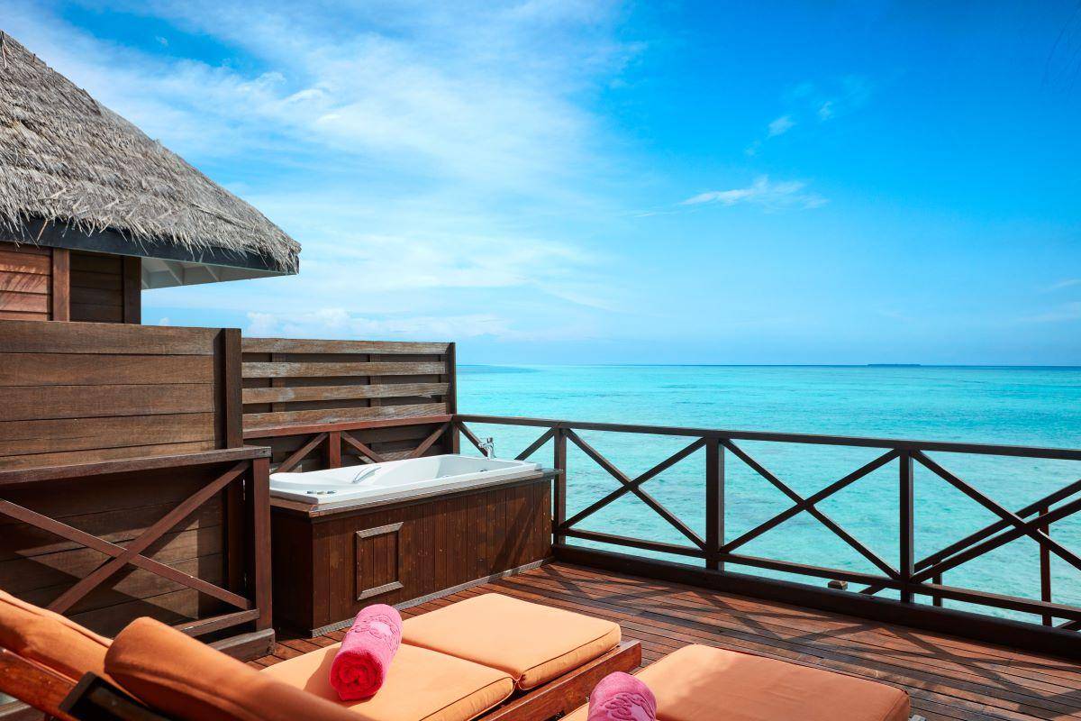 Sun Siyam Vilu Reef, Malediven, Reef Villa, Terrasse