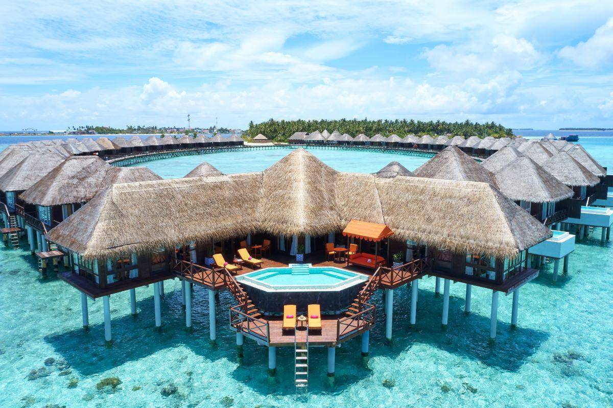 Sun Siyam Vilu Reef, Malediven, Two Bedroom Water Villa with Pool, Außenansicht