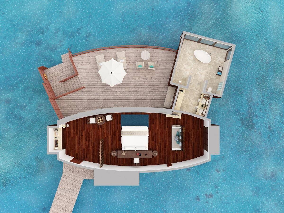 Sunrise Over Water Villa