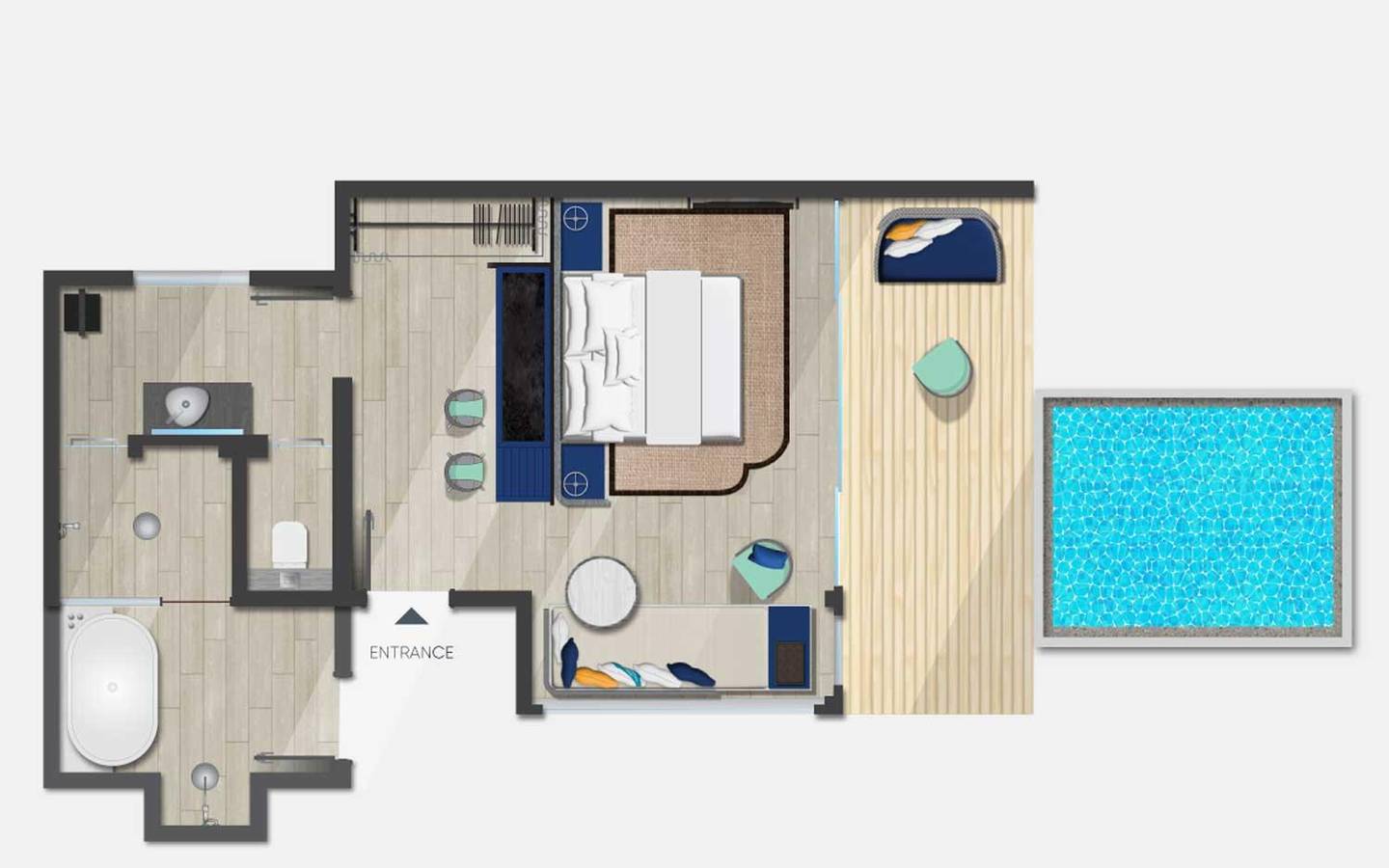 Avani Beach Pool Villa, Grundriss