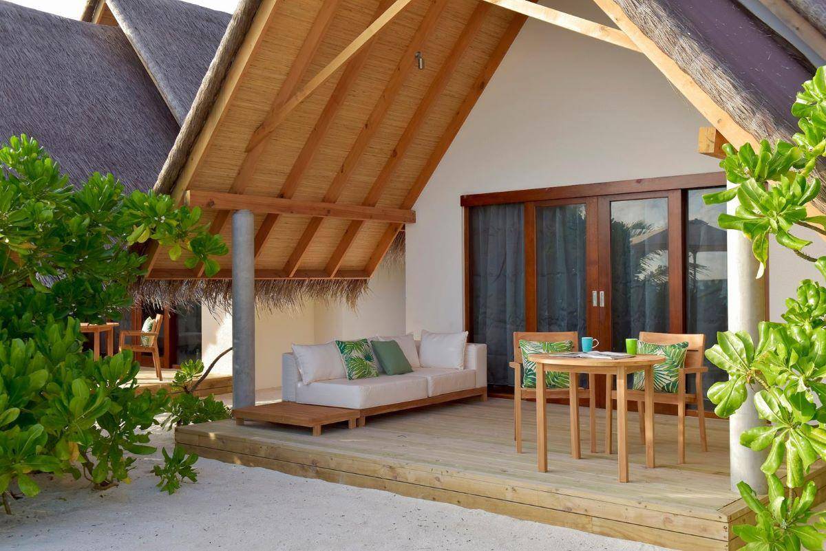 Fushifaru Maldives, Beach Villa Sunset, Aussenansicht