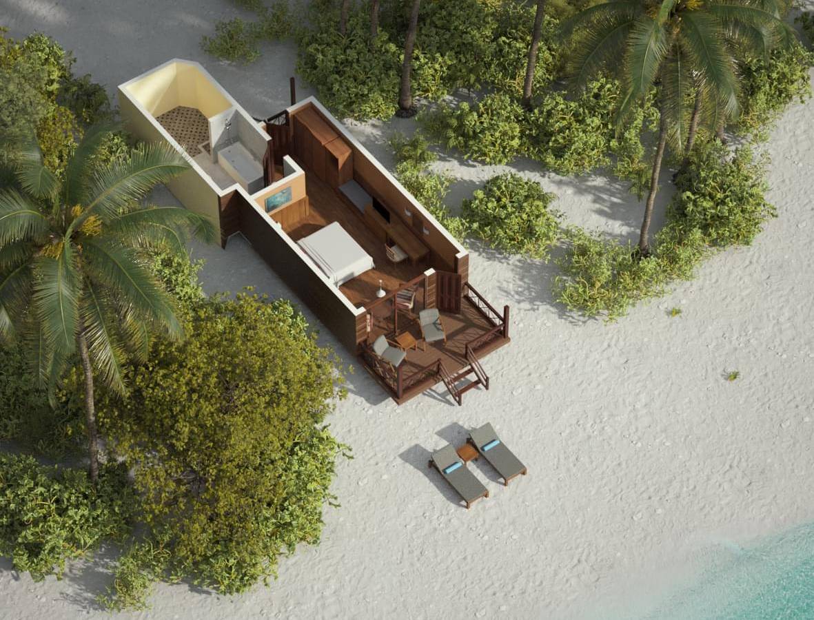 Grundriss, Beach Villa, Royal Island