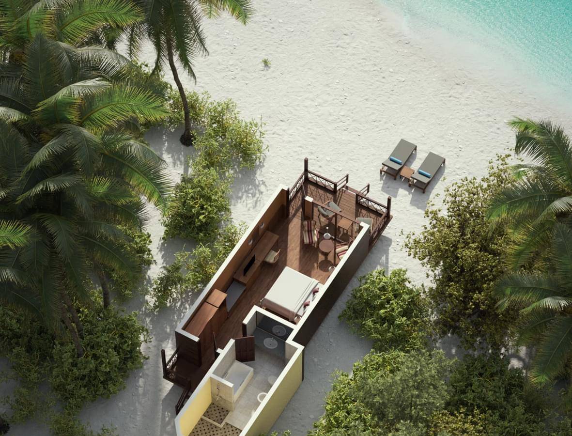 Grundriss, Beach Villa, Royal Island