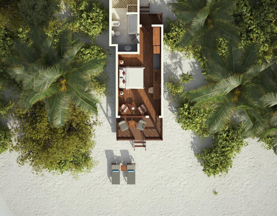 Grundriss, Sunset Beach Villa, Royal Island