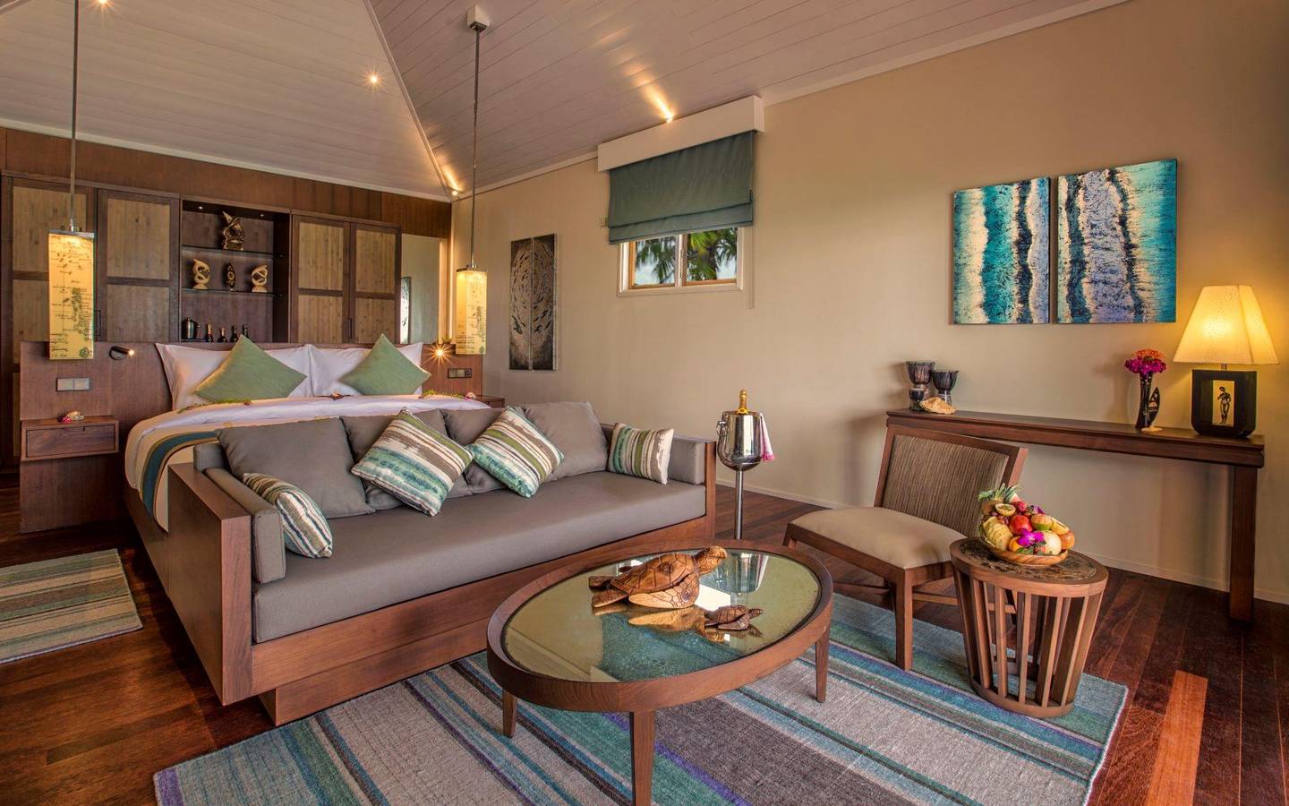 Hurawalhi Island Resort, Malediven, Beach Pool Villa, Schlafzimmer