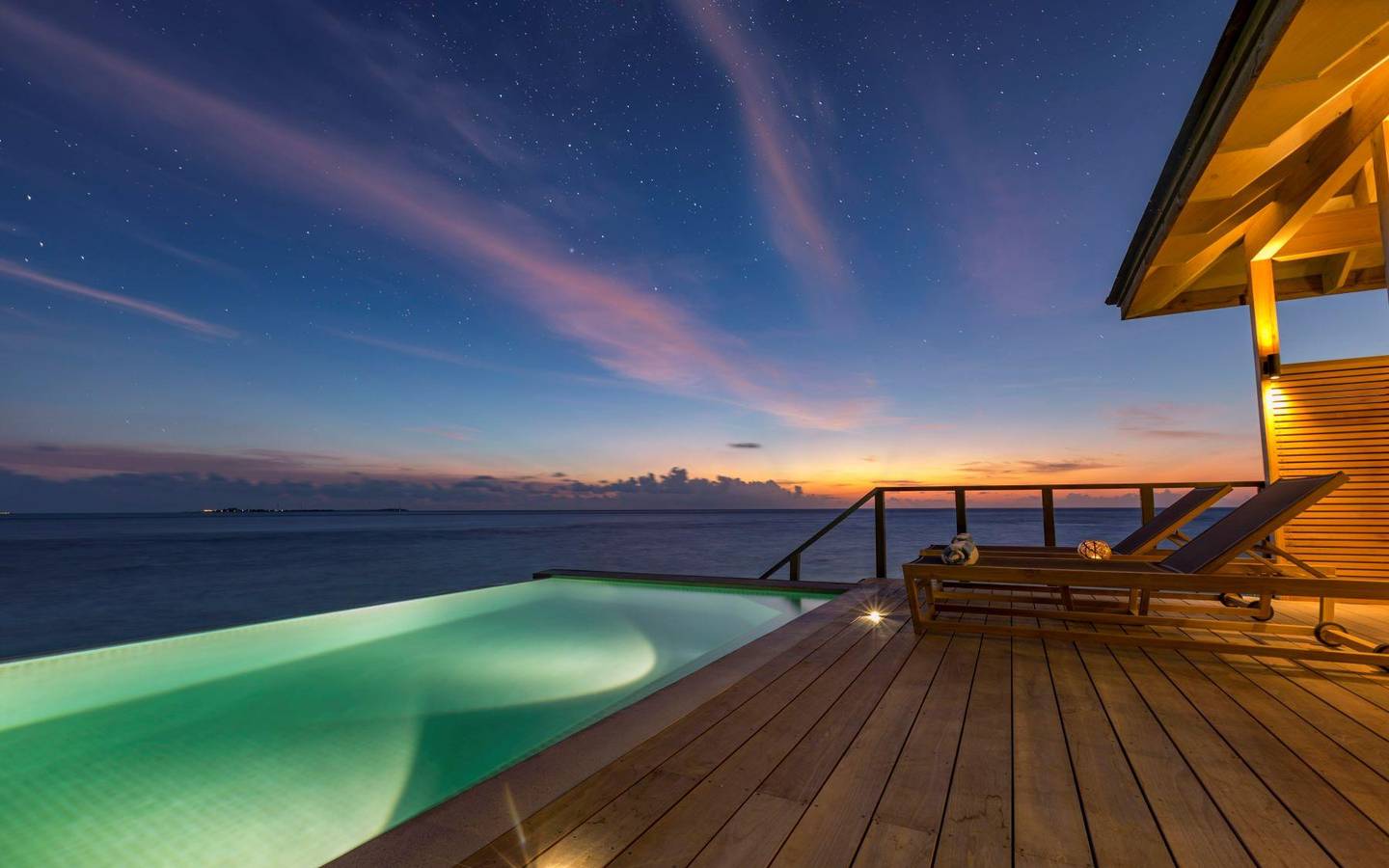 Hurawalhi Island Resort, Malediven, Ocean Pool Villa, Terrasse