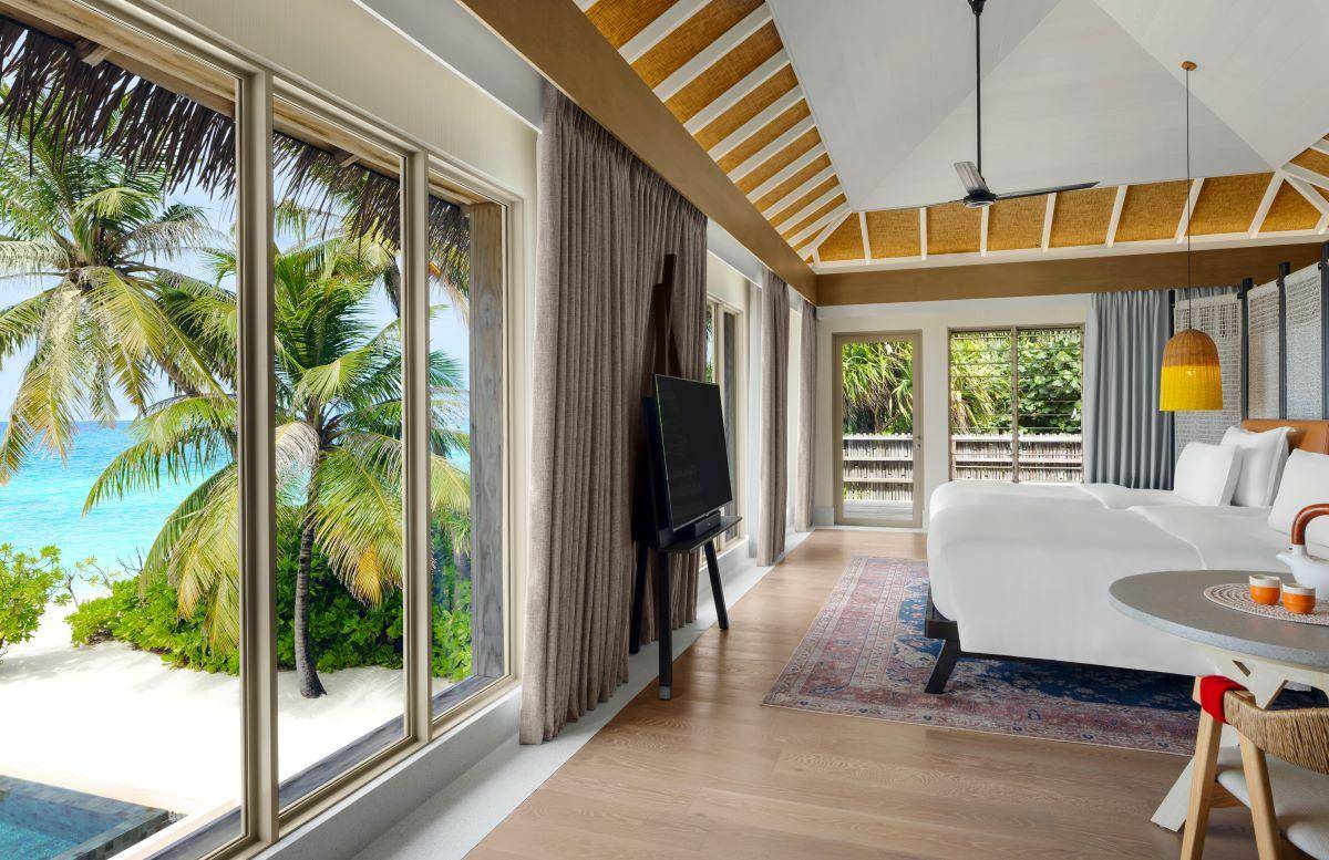 InterContinental Maldives Maamunagau Resort, Two Bedroom Beachfront Residence, Schlafen