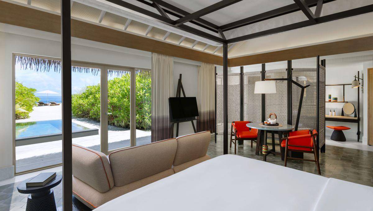 InterContinental Maldives Maamunagau Resort, Beach Pool Villa, Wohnen