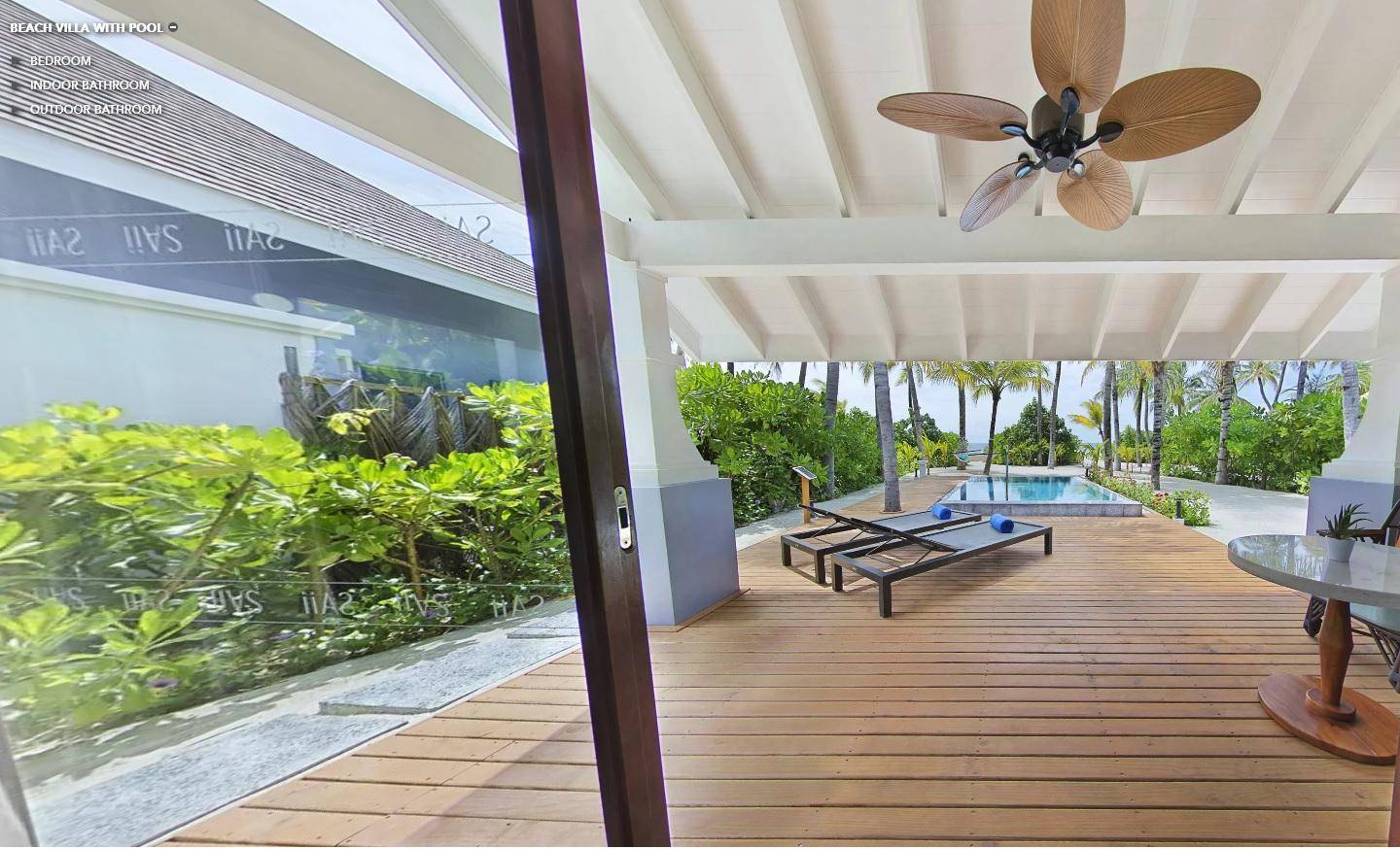 Beach Villa mit Pool, SAii Lagoon Maldives