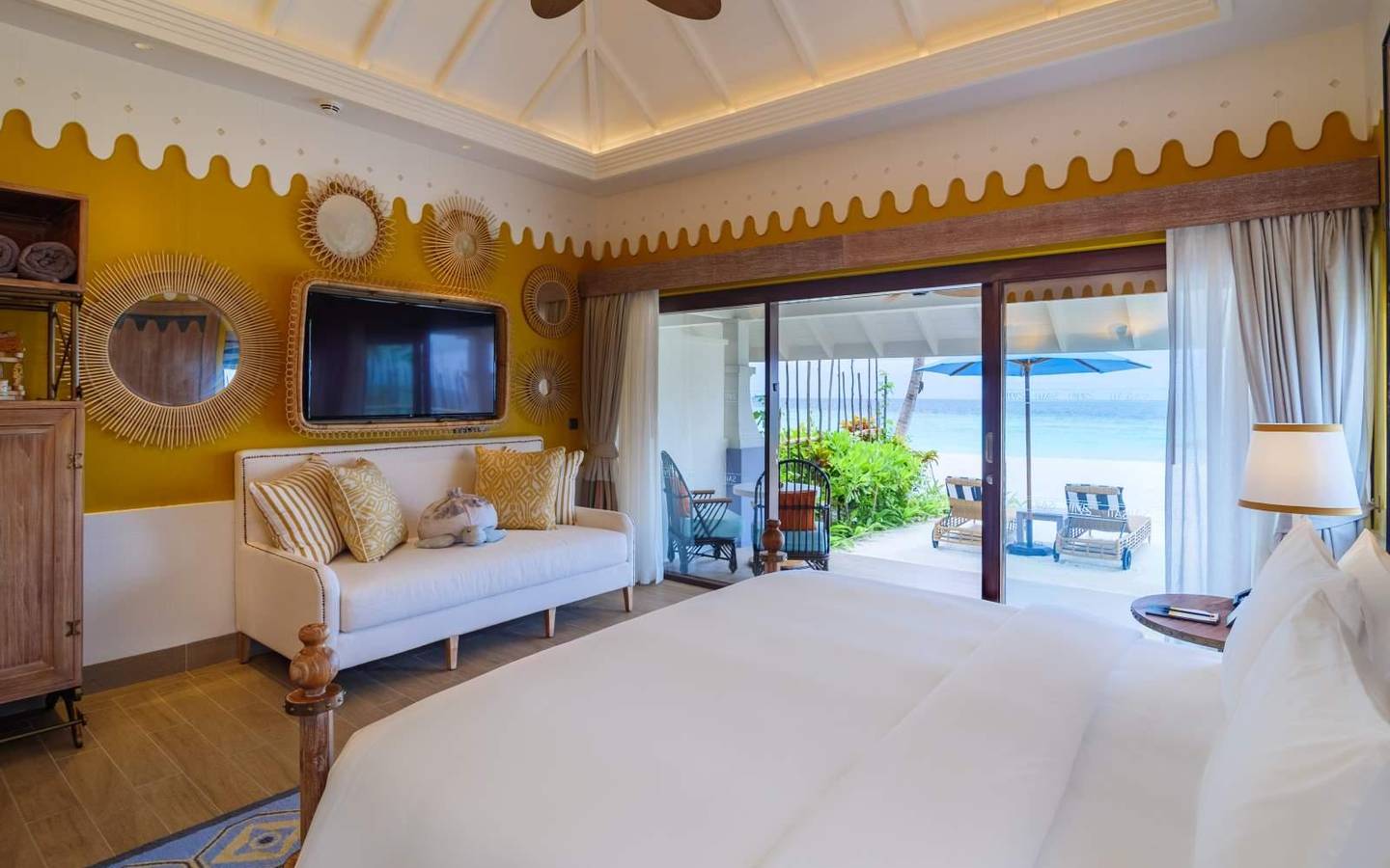 Beach Villa mit Pool, SAii Lagoon Maldives