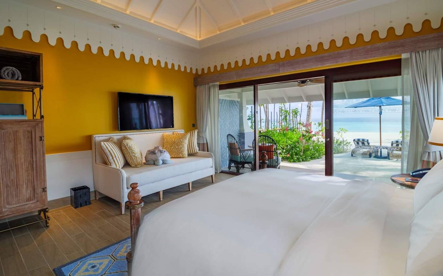 Beach Villa mit Pool, SAii Lagoon Maldives