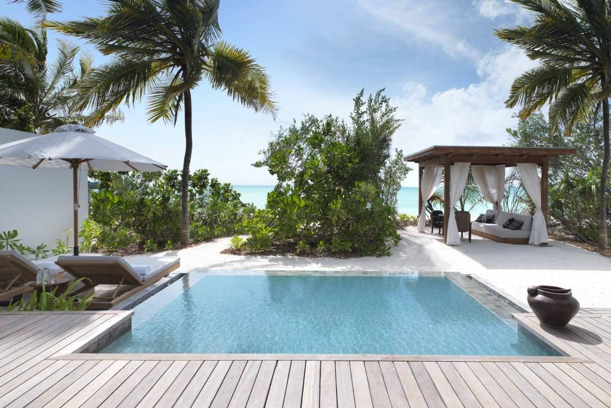 Pool, Deluxe Beach Sunset Villa with Private Pool, Fairmont Maldives Sirru Fen Fushi