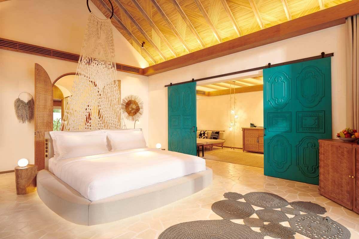 Schlafen,Deluxe Beach Sunset Villa with Private Pool, Fairmont Maldives Sirru Fen Fushi
