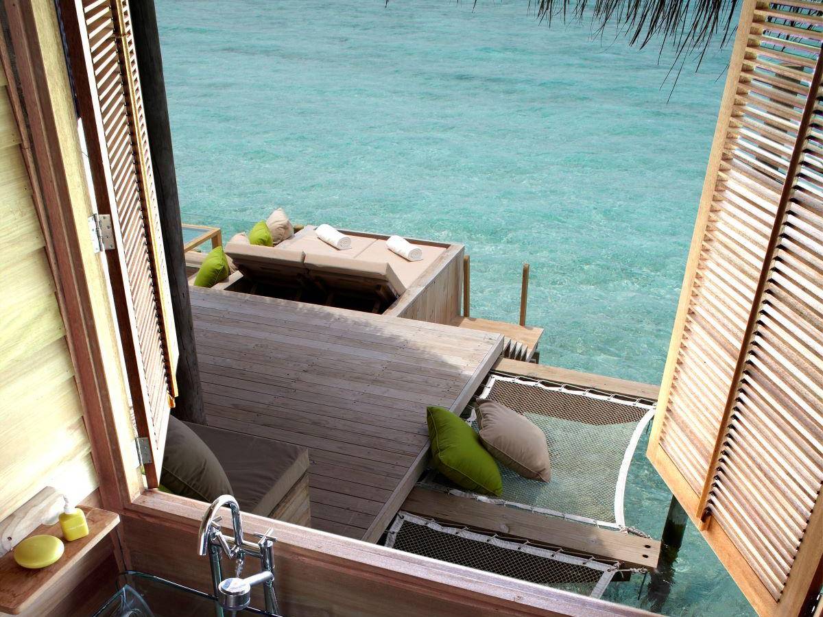 Six Senses Laamu, Ocean Water Villa, Badezimmer