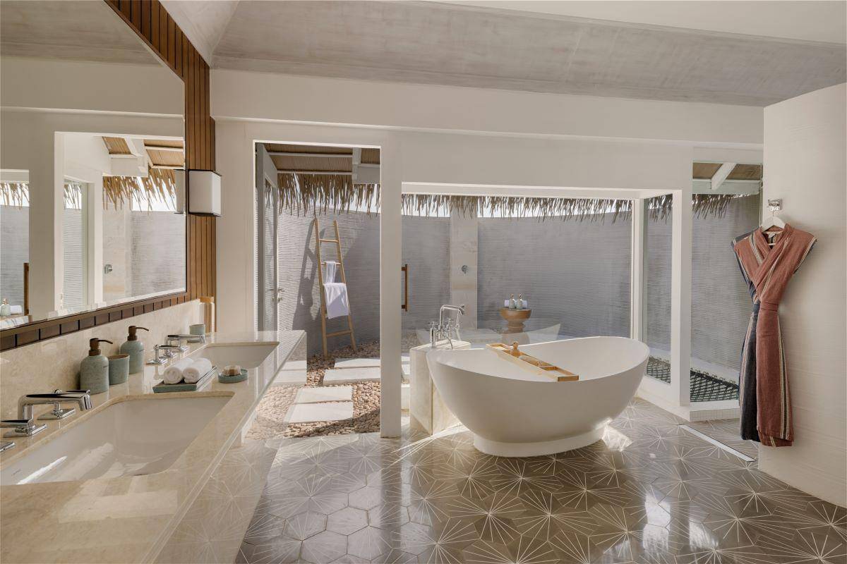 Six Senses Kanuhura, Water Villa with Pool, Badezimmer