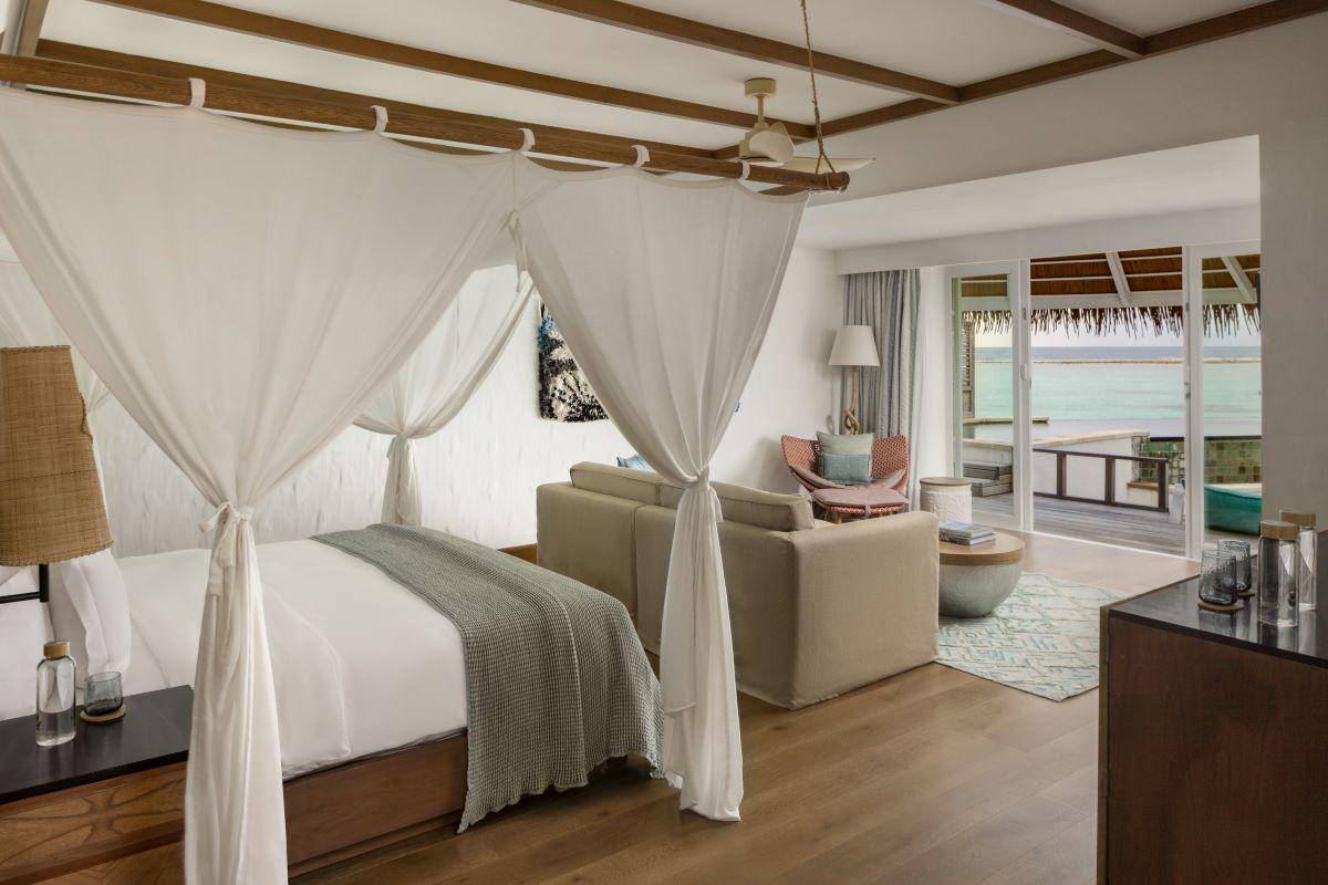 Six Senses Kanuhura, Family Water Villa with Pool, Schlafen