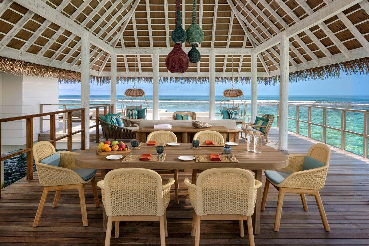 Six Senses Kanuhura, Two Bedroom Water Villa with Pool, Aussenbereich