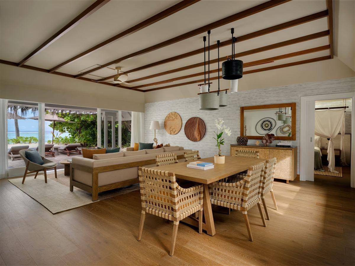 Six Senses Kanuhura, Three Bedroom Beach Villa Suite with Pool, Wohnen