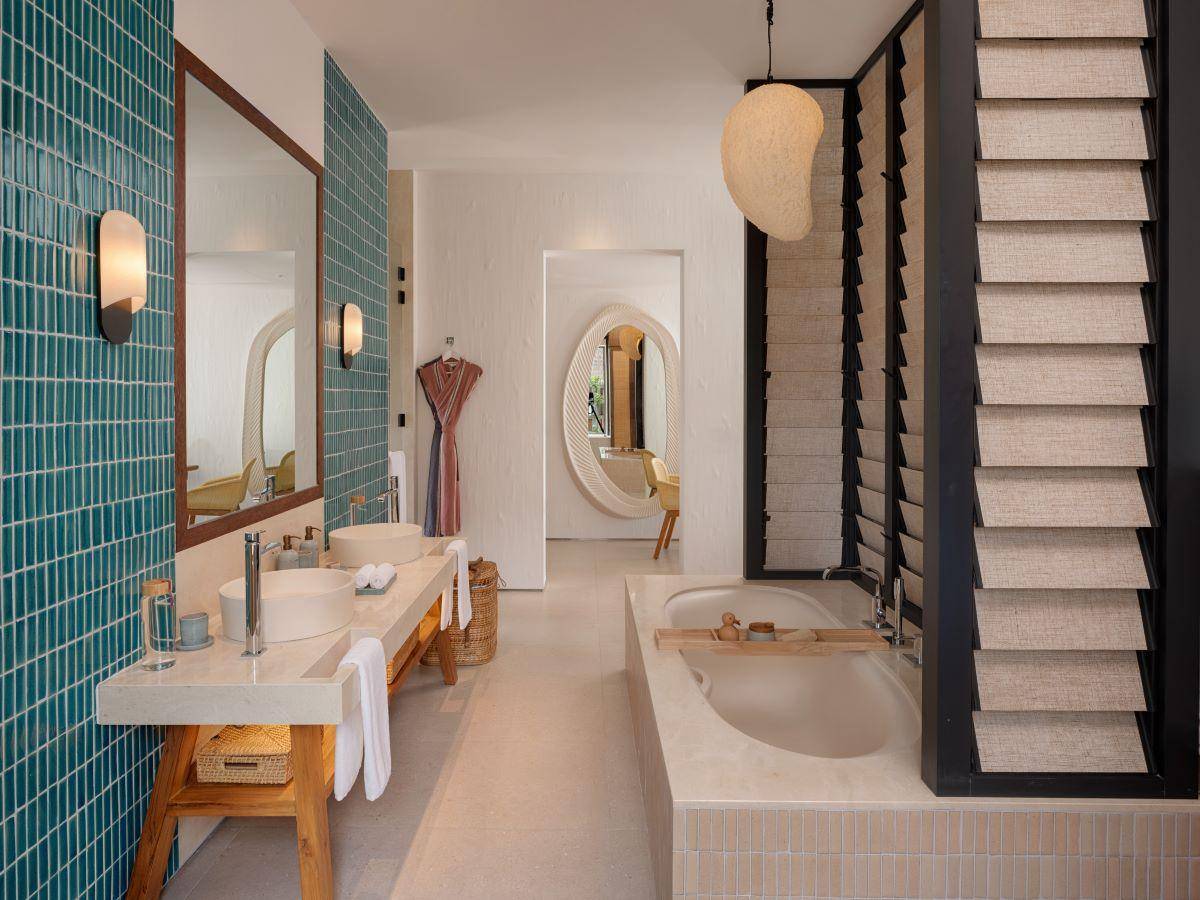 Six Senses Kanuhura, Beach Retreat with Pool, Badezimmer