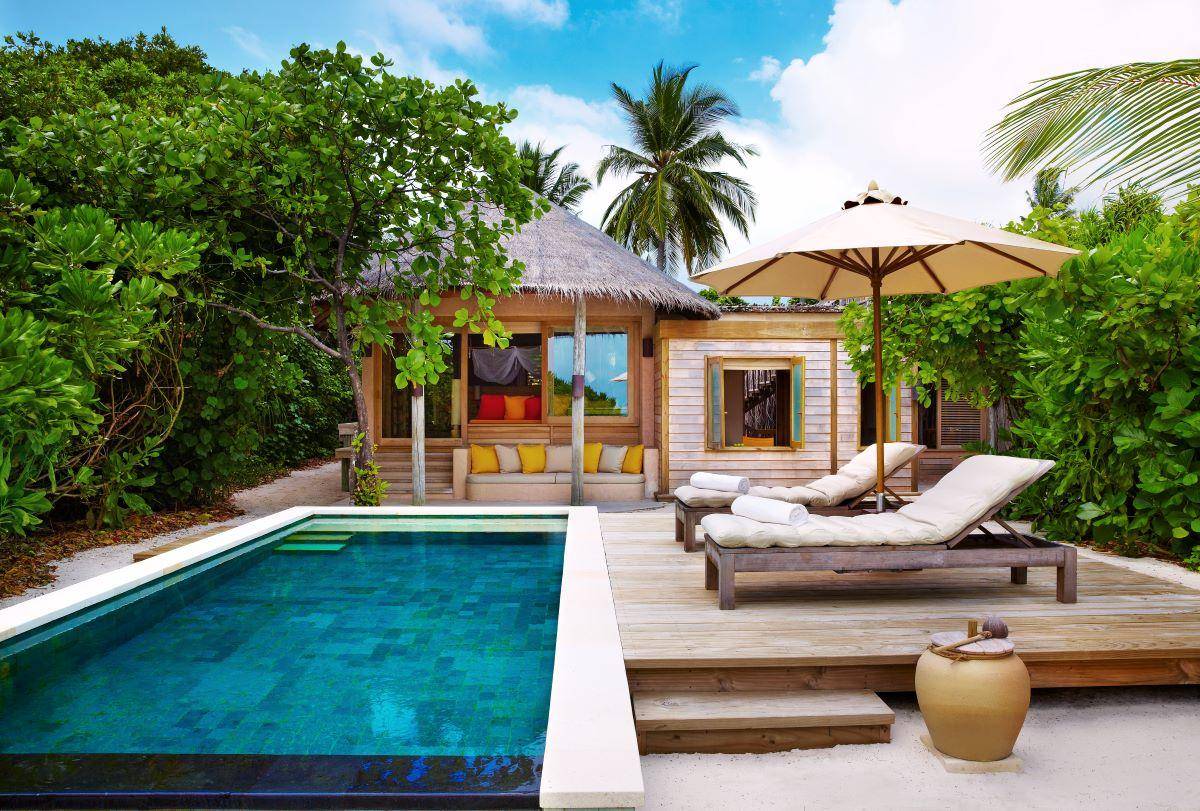 Six Senses Laamu, Family Beach Villa with Pool, Pool