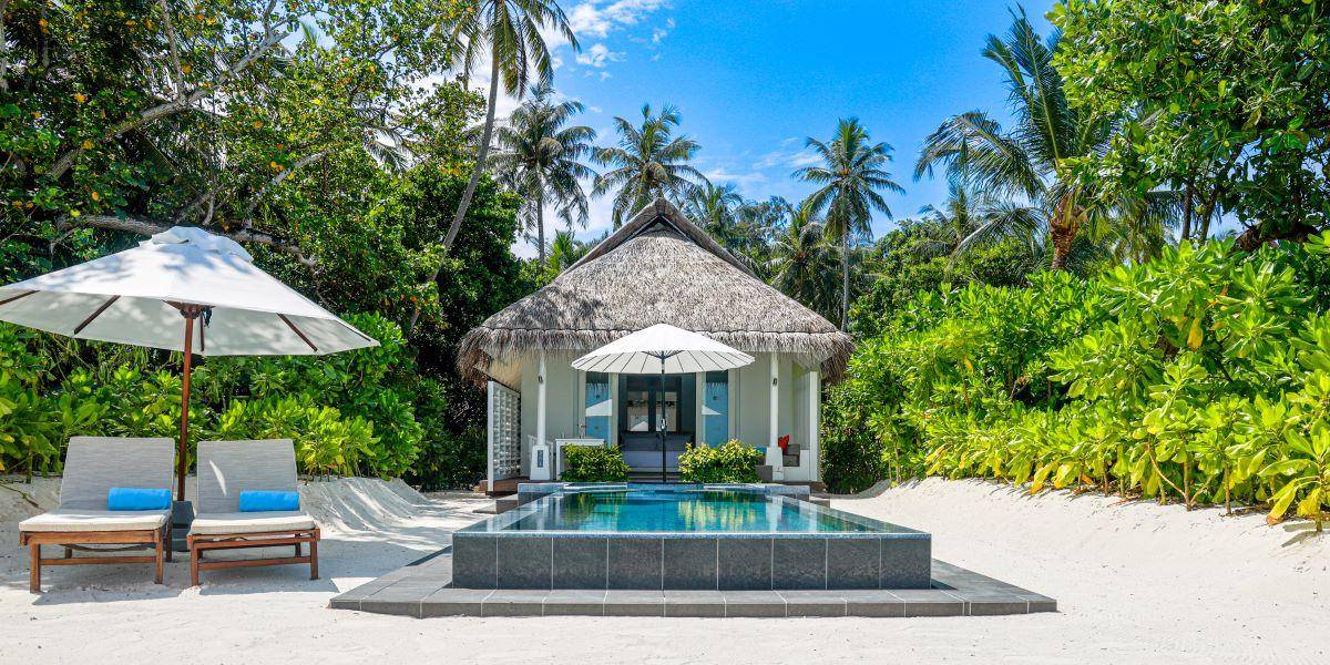 Lux* South Ari Atoll, Romantic Beach Pool Villa, Außenanischt