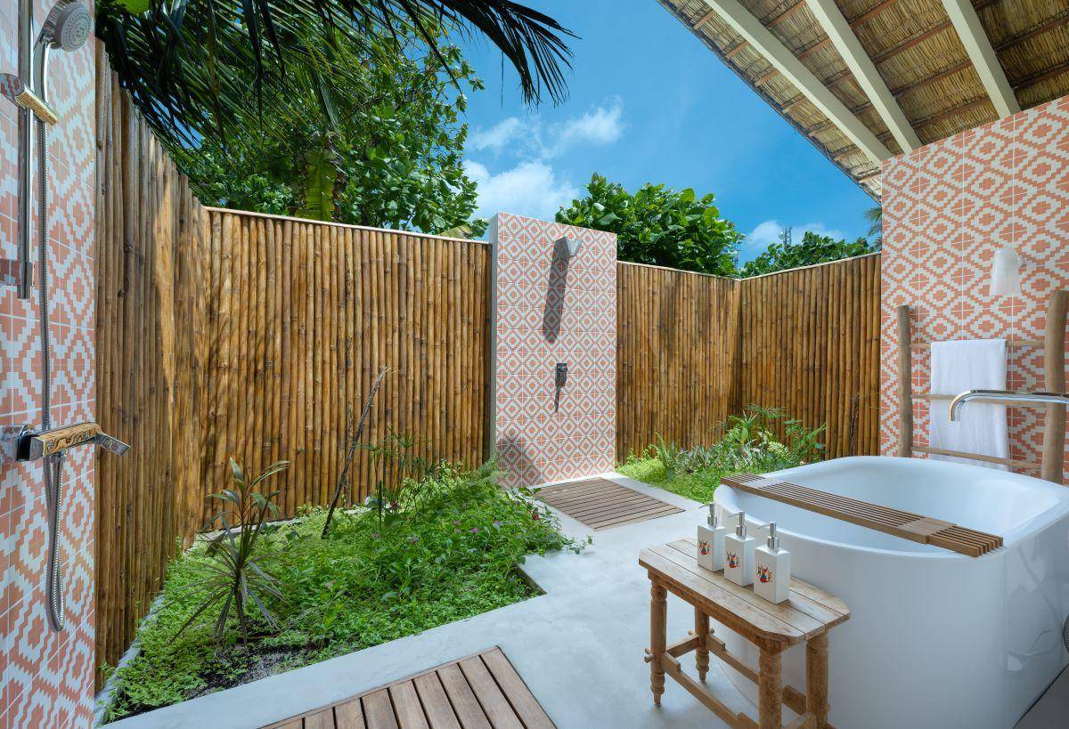 Cora Cora Maldives, Beach Pool Villa, offenes Badezimmer