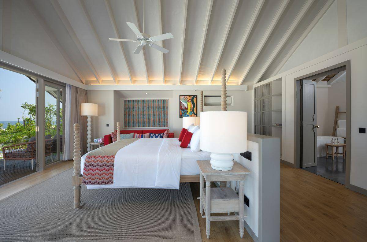 Cora Cora Maledives, Beach Pool Suite, Schlafzimmer