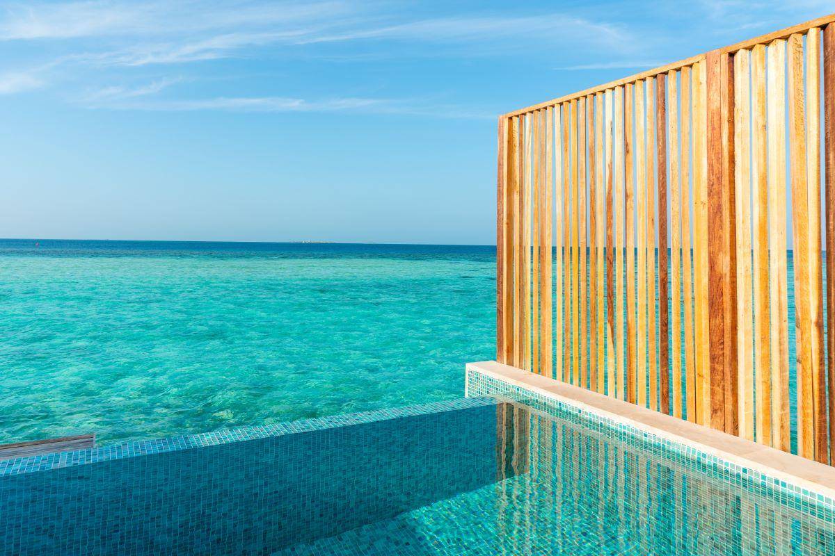 Cora Cora Maldives, Lagoon Pool Villa, Aussicht vom Pool