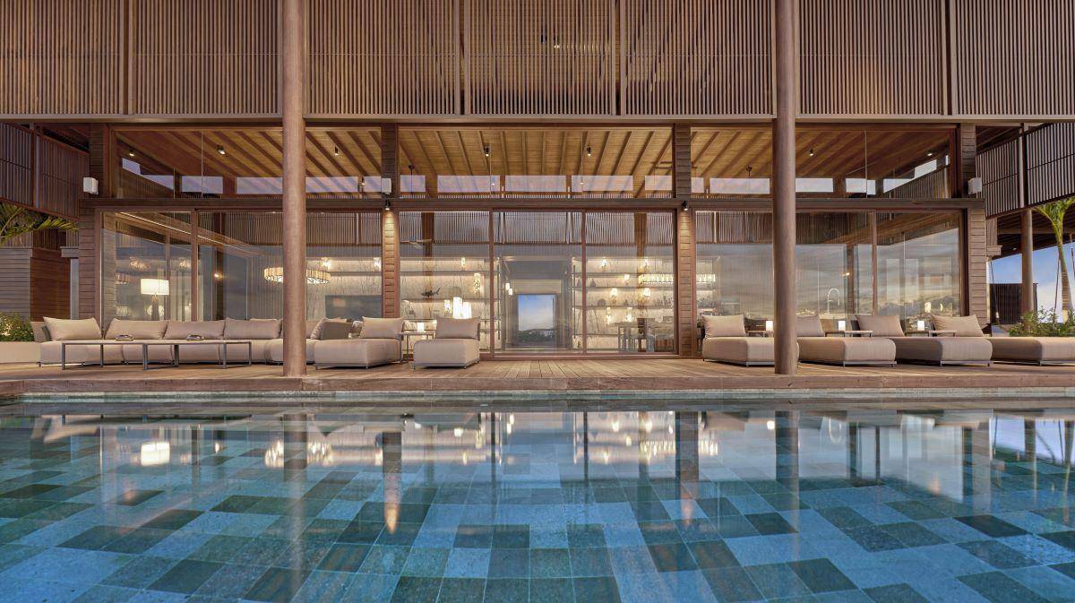 Park Hyatt Maldives Hadahaa, Kiaali Residence, Terrasse und Pool
