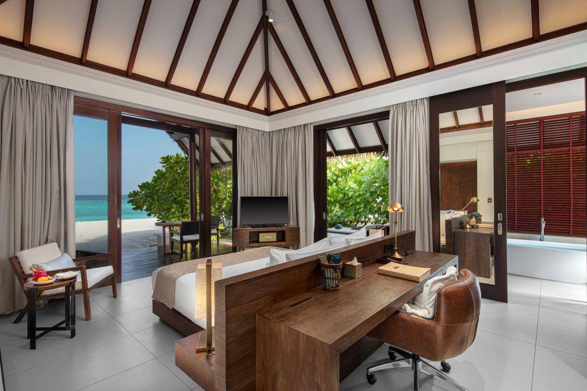Heritance Aarah, Beach Villa, Schlafzimmer mit Meerblick