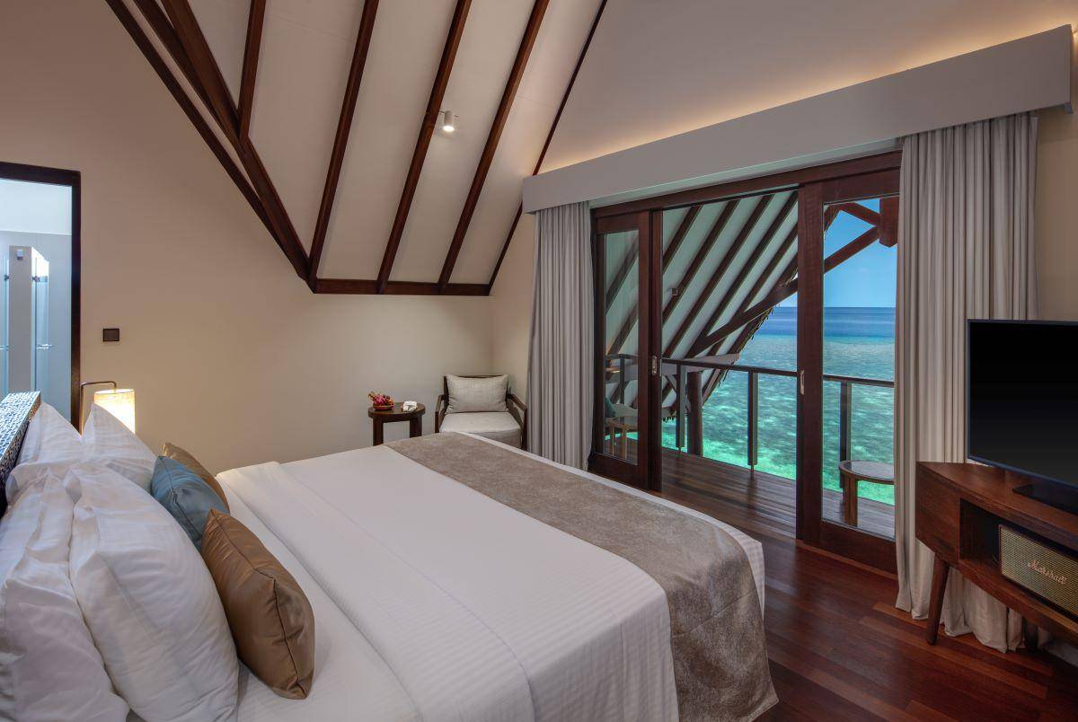 Heritance Aarah, Ocean Suite, Schlafzimmer mit King Size Bett