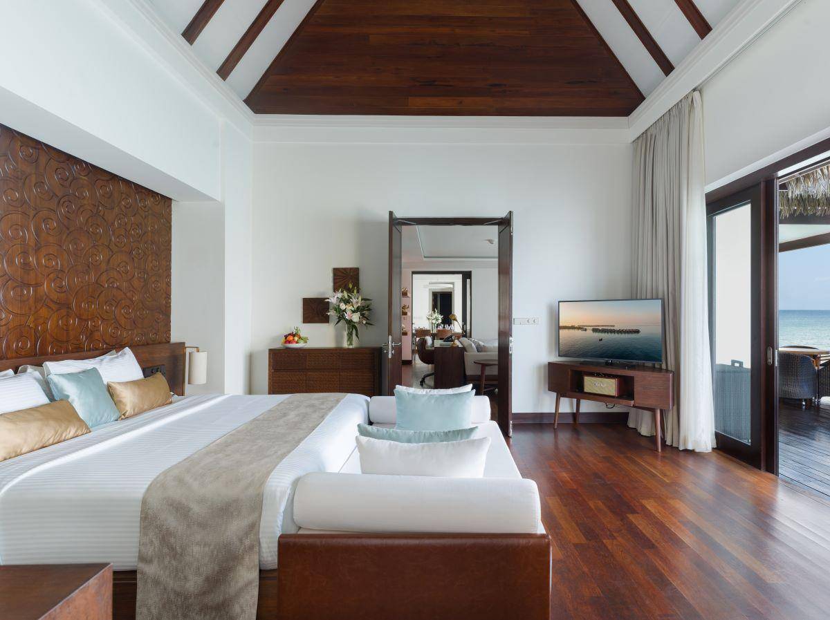 Heritance Aarah, Ocean Suite, Schlafzimmer mit King Size Bett