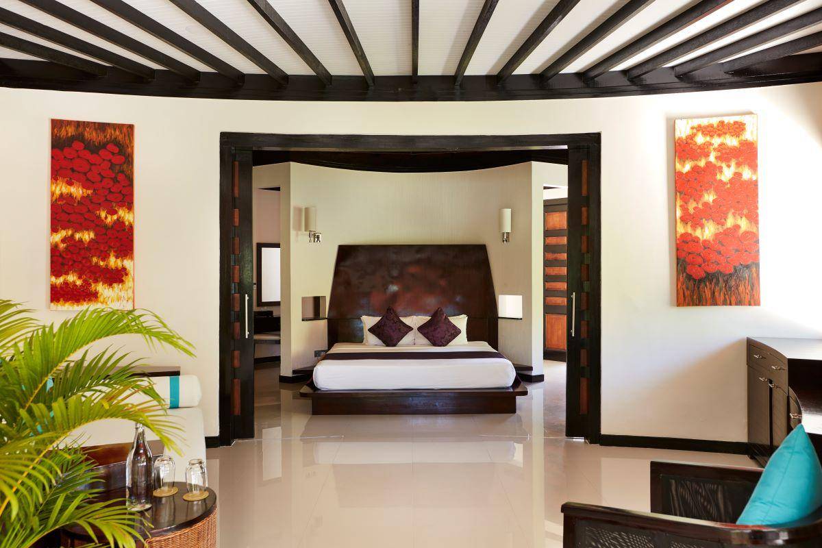 Sun Siyam Iru Fushi, Malediven, Pool Beach Villa, Schlafzimmer