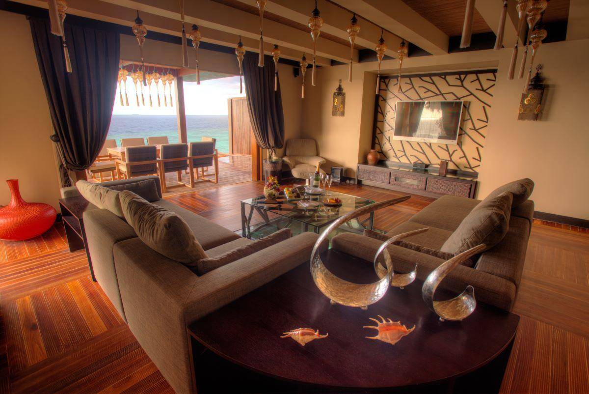 Ayada Maldives, Malediven, Ayada Royal Ocean Suite, Wohnbereich
