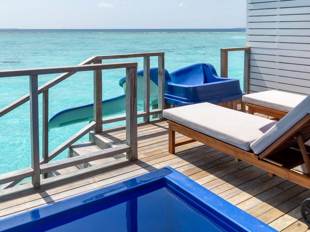 Siyam World Maldives, Malediven, Water Villa with Pool and Slide, Rutsche