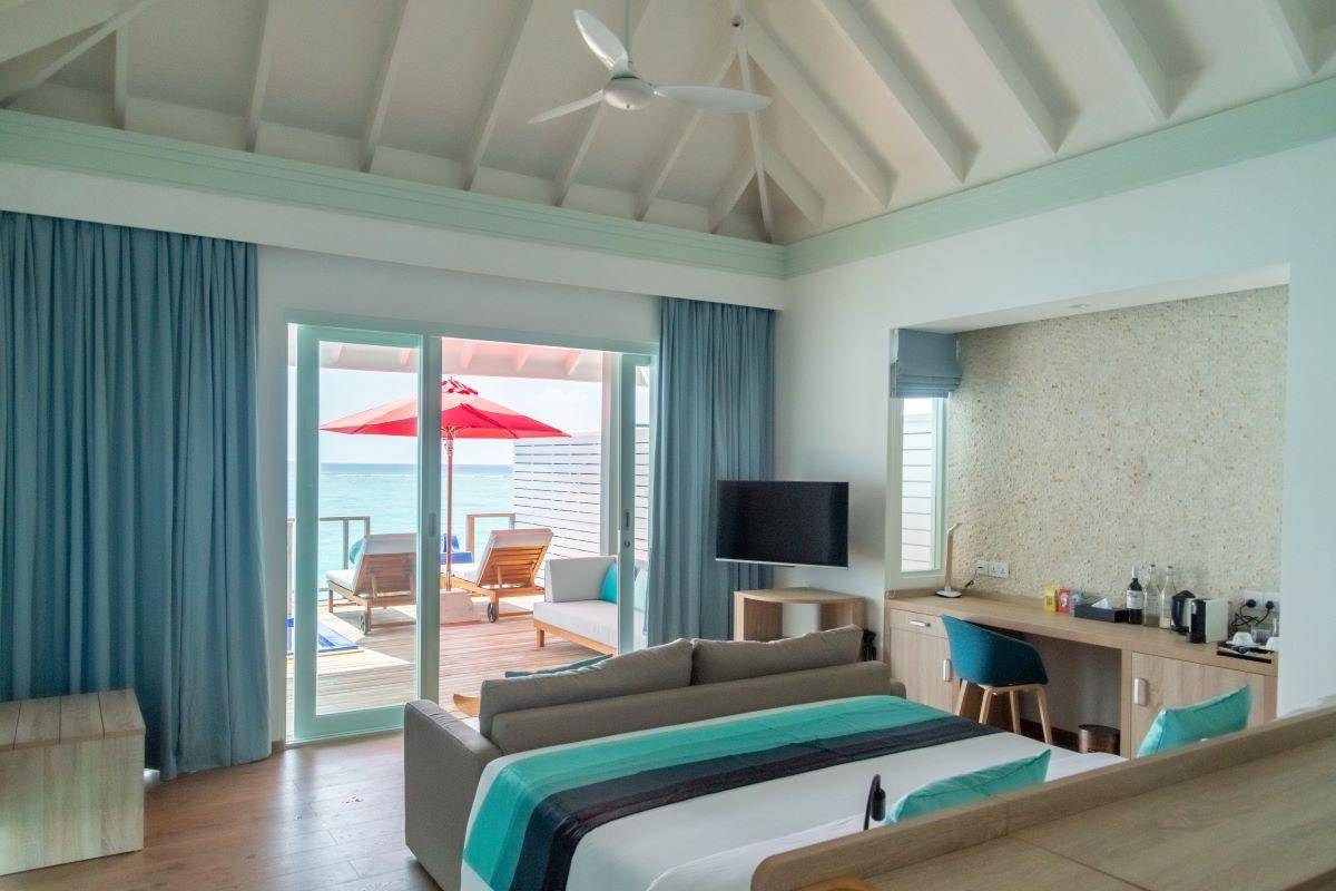 Siyam World Maldives, Malediven, Water Villa with Pool and Slide, Schlafzimmer