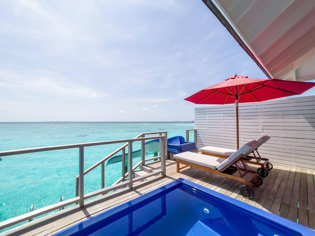 Siyam World Maldives, Malediven, Water Villa with Pool and Slide, Pool