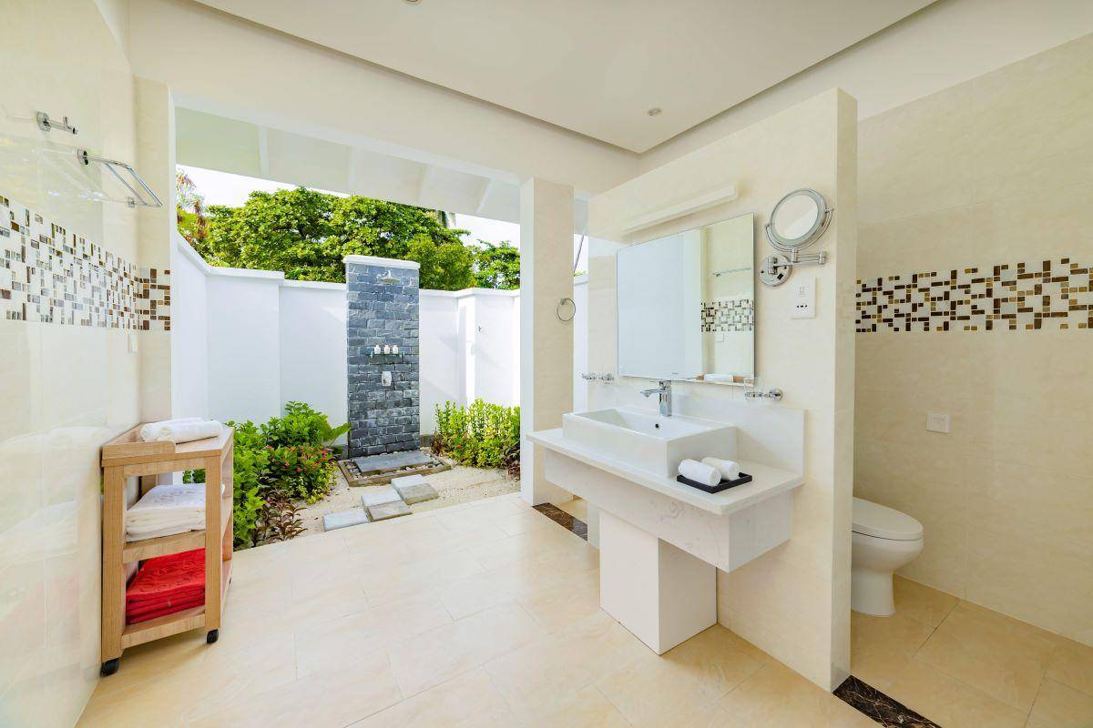 Siyam World Maldives, Malediven, Pool Beach Villa, Badezimmer
