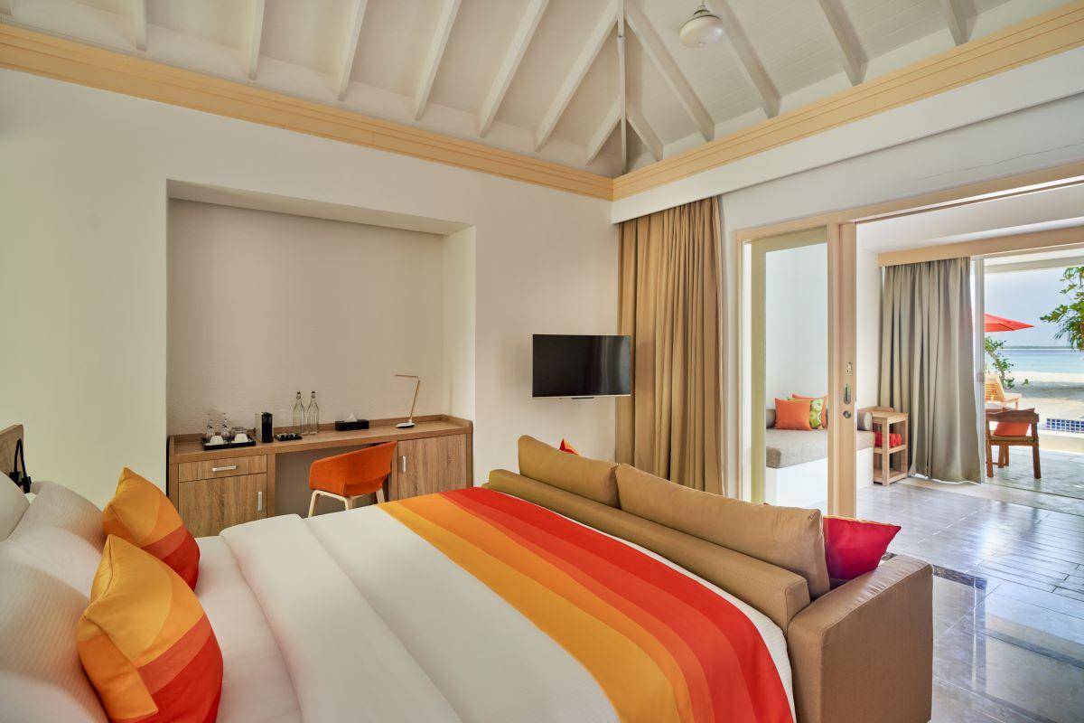 Siyam World Maledives, Malediven, Beach Suite with Pool, Schlafzimmer
