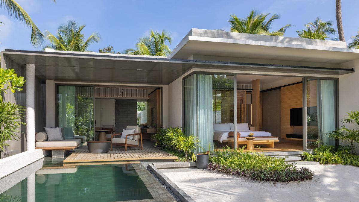 Alila Kothaifaru Maldives, Malediven Sunset Beach Pool Villa, Außenbereich