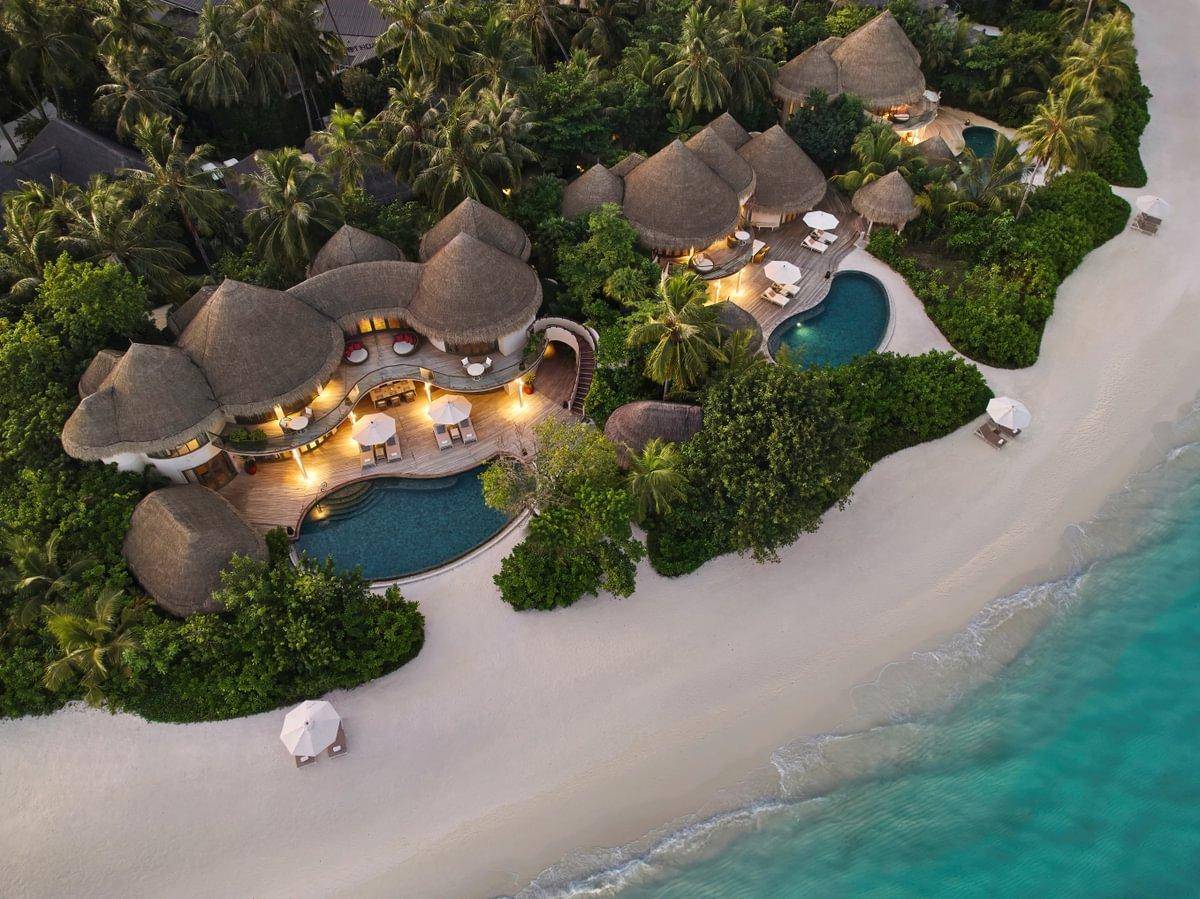 The Nautilus, Malediven, Two Bedroom Beach Residence with a Private Infinity Pool, Luftaufnahme
